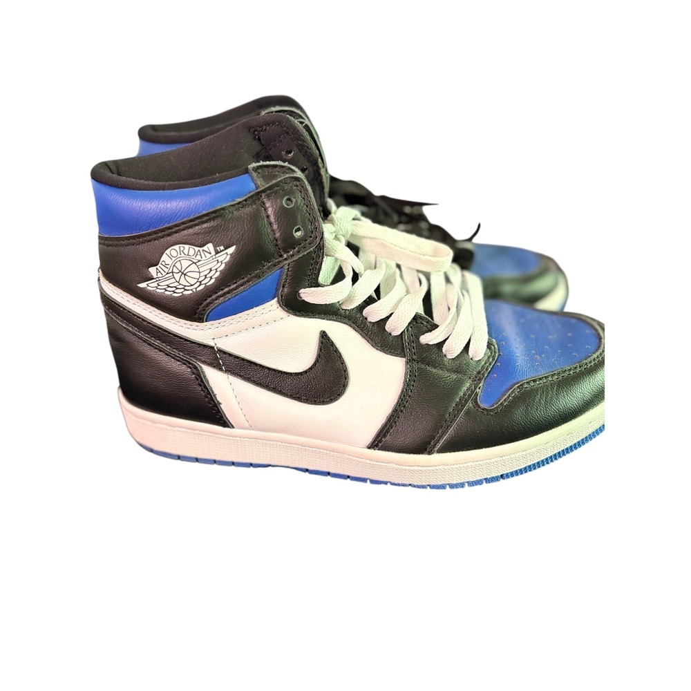 Nike Air Jordan 1 Retro High OG Royal Toe Black White Blue 555088041 Mens Size 7